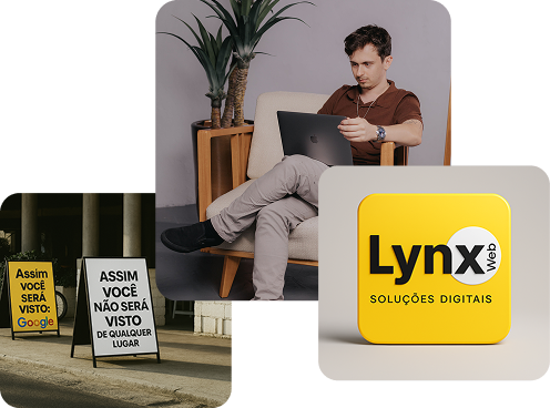 Mosaico de imagens relacionadas a marca Lynx