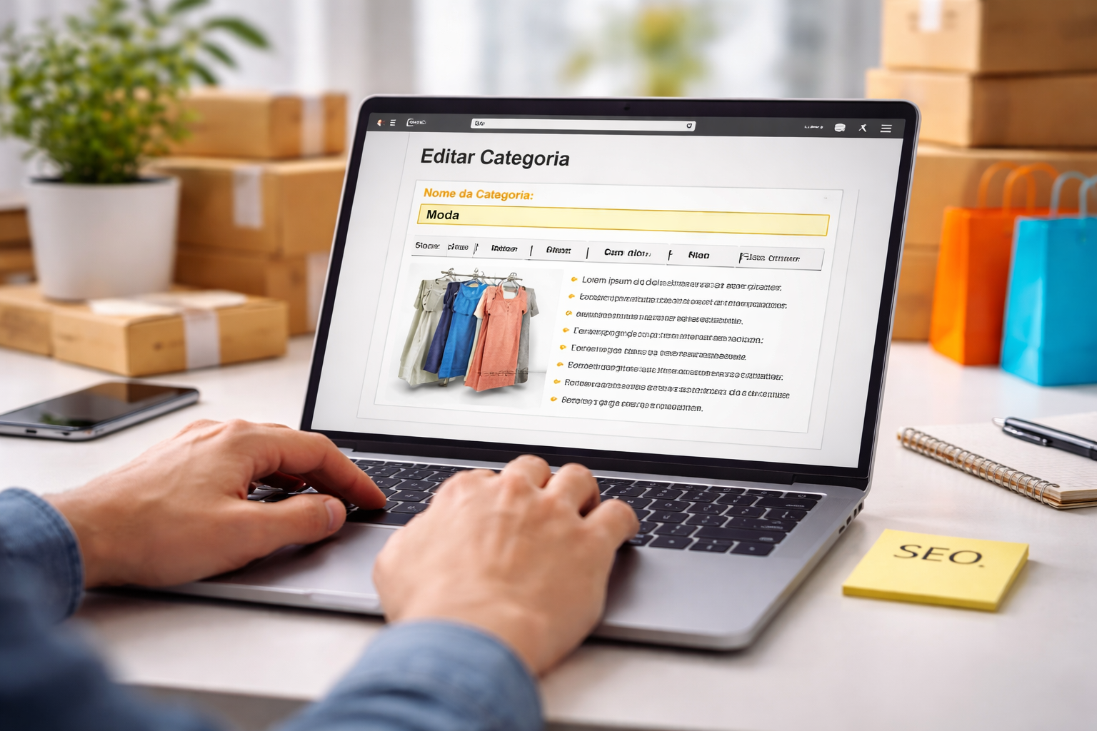 Descrição de categoria de produto: como fazer?